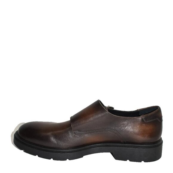 New! Magnanni \'Montrel\' Double Monk Strap Brown Leather Loafer Size 9 42 DD484 main image 5